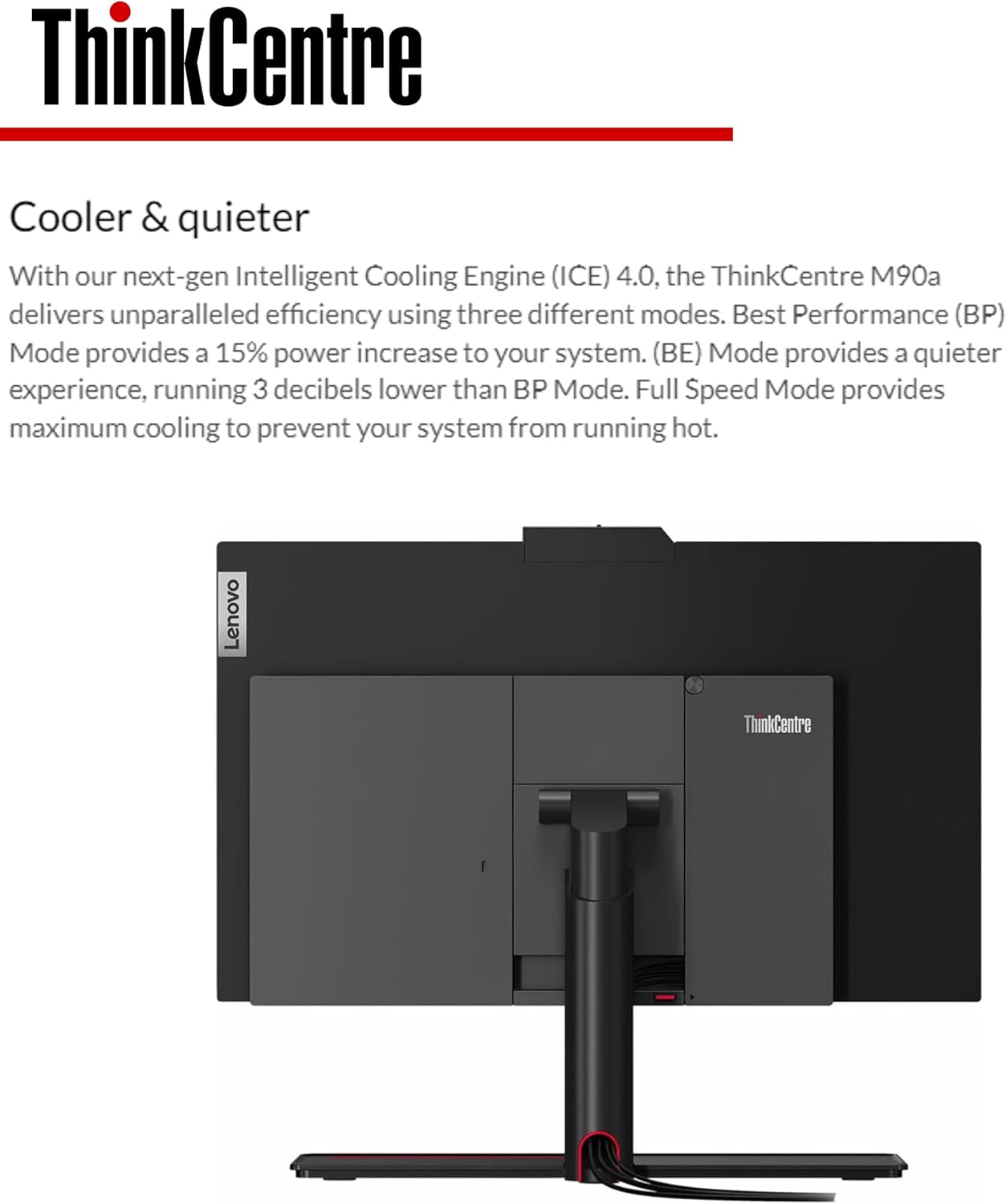 Lenovo ThinkCentre M90a Business – Escritorio todo en uno, pantalla FHD IPS de 23.8 pulgadas, Intel Core i5-10500, Wi-Fi 6, 16 GB de RAM, SSD de 512