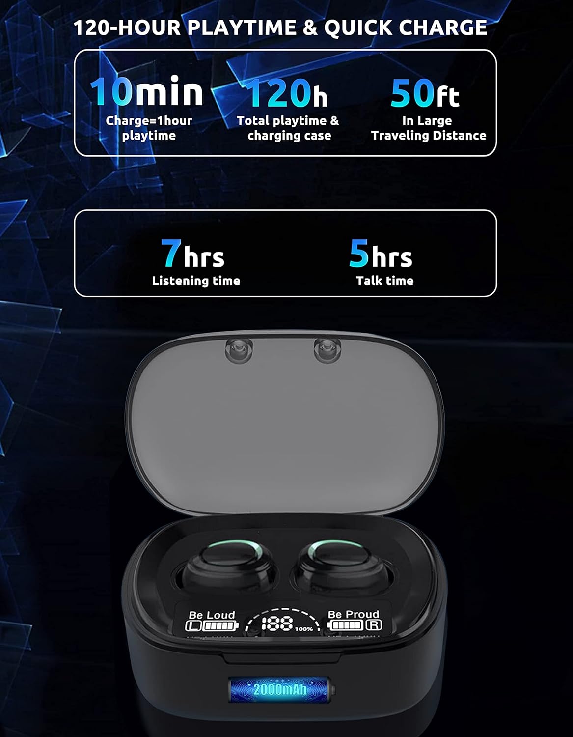 Auriculares inalámbricos V5.1 PRO compatibles con Xiaomi Mi 9T IPX3 Bluetooth Touch impermeablesudorreducción de ruido con micrófono (negro)