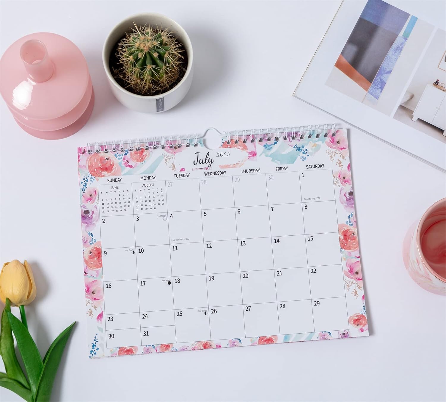 Calendario de pared 2024, calendario 2024, calendario colgante de papel de pared de noviembre de 2023 a diciembre de 2024, 14 meses de grosor, 11 x