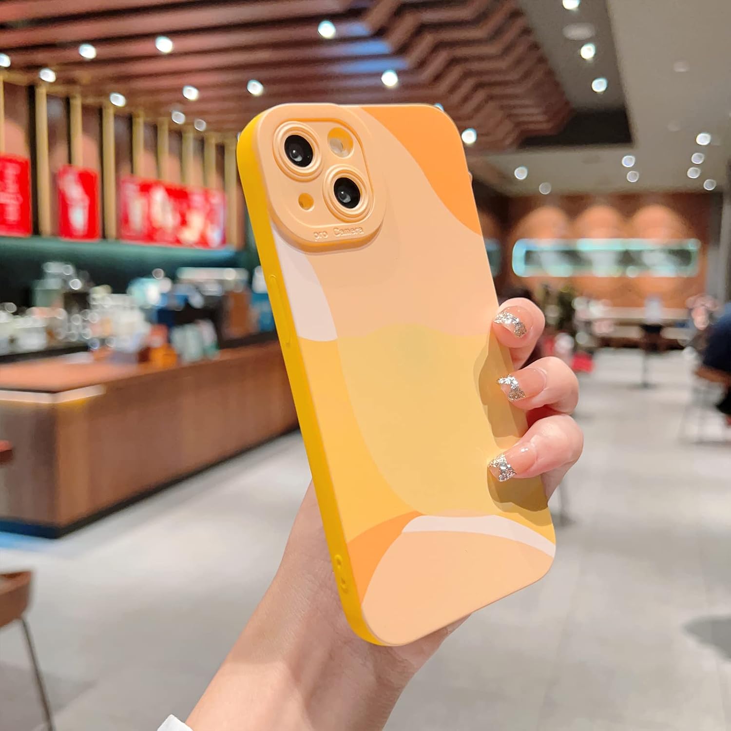 YKCZL Funda compatible con iPhone 14 Plus (no compatible con iPhone 14 de 6.1 pulgadas), bonito patrón de corazón pintado con diseño de corazón,
