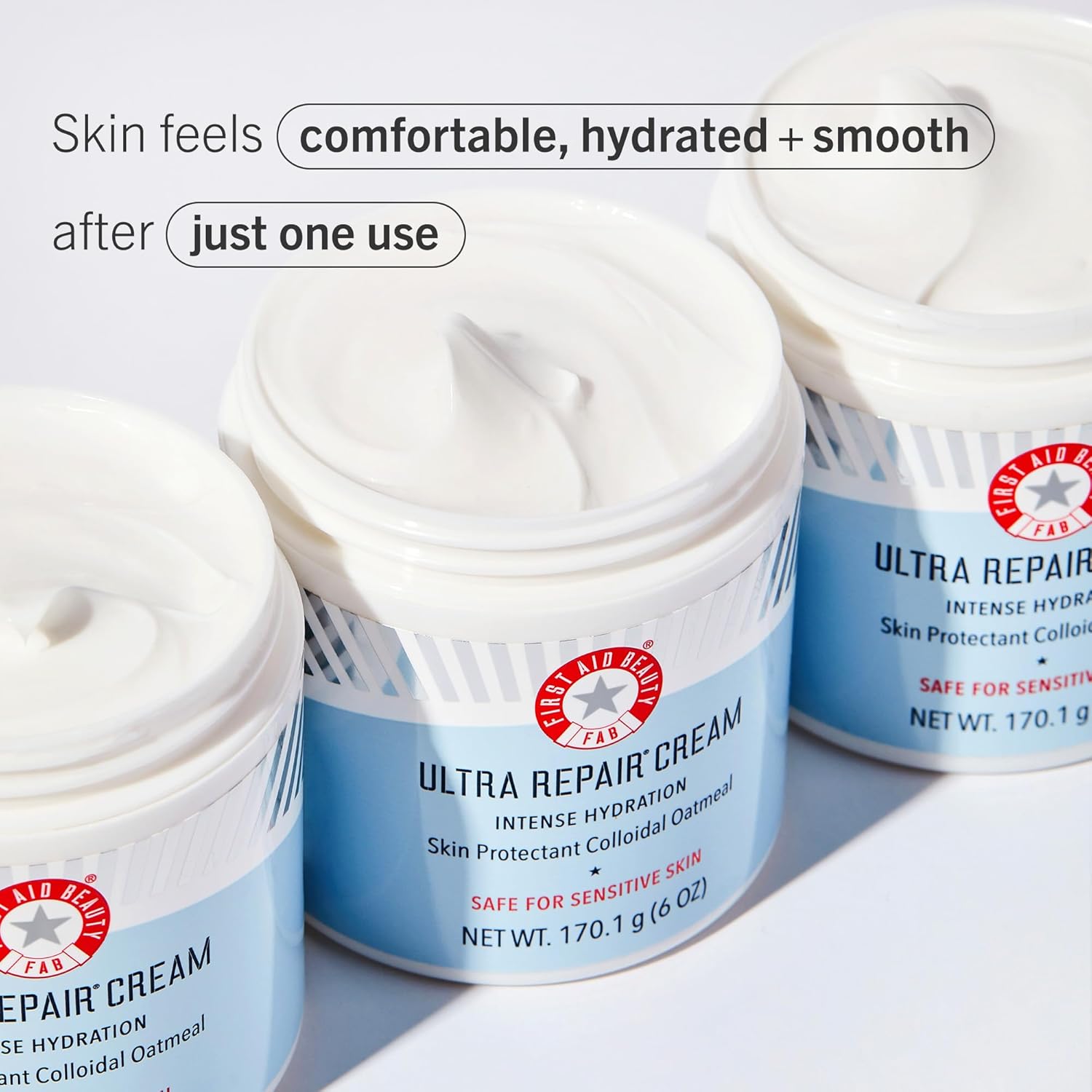 First Aid Beauty Ultra Repair Cream Hidratante Intensa Hidratante para Cara y Cuerpo – 12 oz.