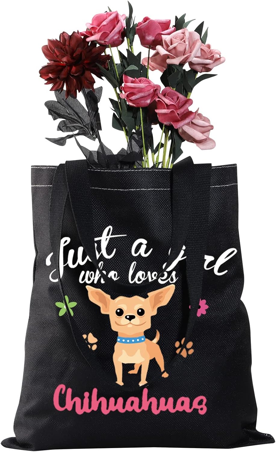 CMNIM Chihuahua Gifts – Bolsa de lona reutilizable para amantes de los chihuahuas, regalos para amantes de los chihuahuas