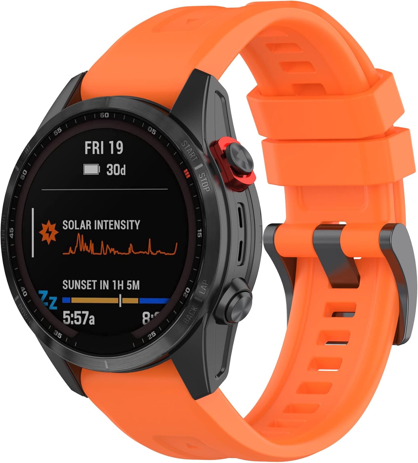 SENGKOB Compatible con Fenix 6 correas de 0.866in de silicona suave de fácil ajuste para relojes inteligentes Fenix 6