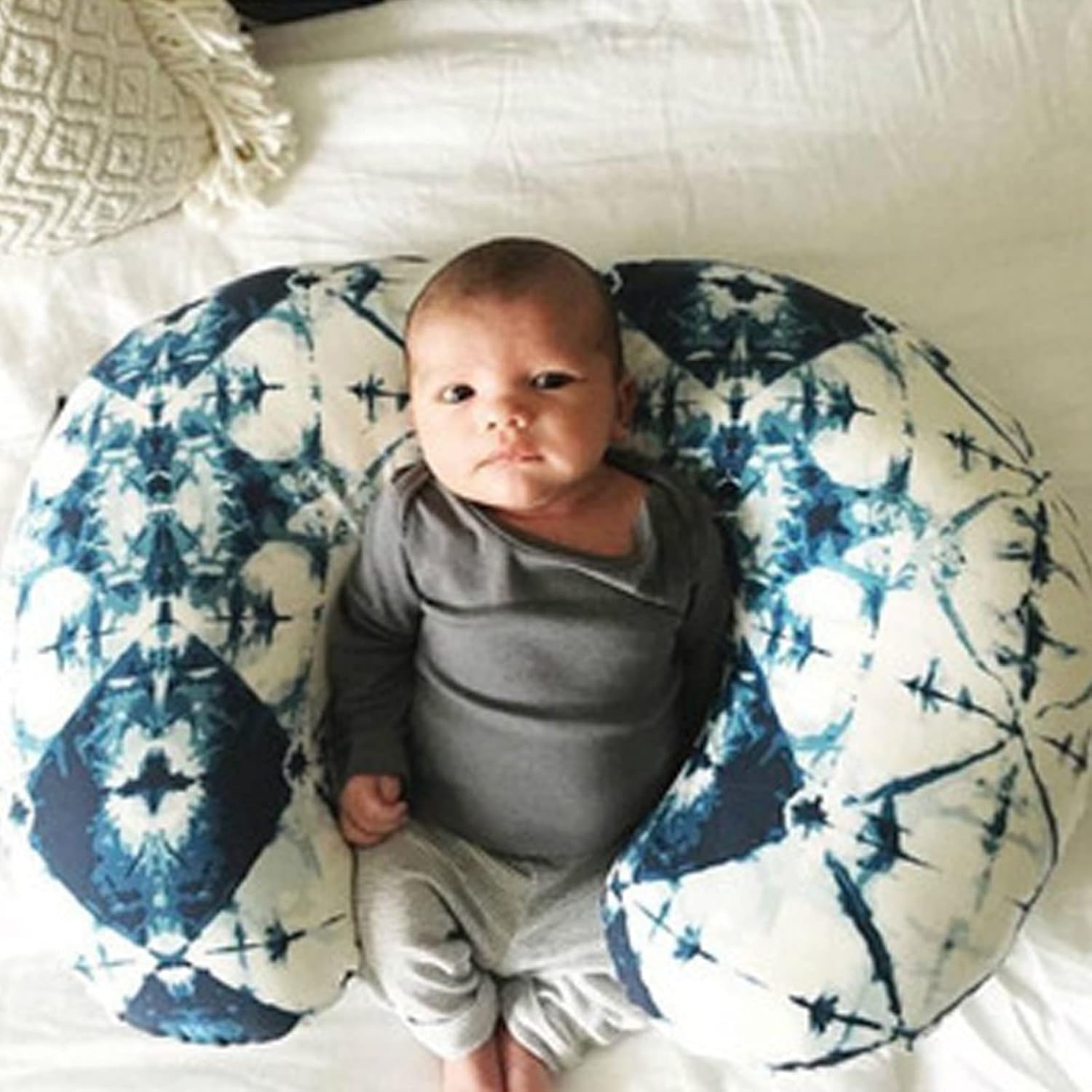 Funda de almohada de lactancia, funda de almohada de felpa para lactancia materna, se adapta a la almohada de lactancia, ultra suave y cómoda para