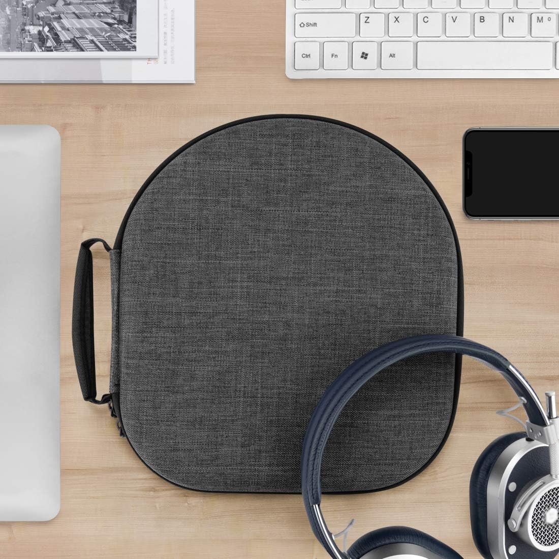 Geekria Shield – Funda para auriculares compatible con Master & Dynamic MW75, MH40, MW65, MW60, MW50+, MG20, funda inalámbrica de repuesto para