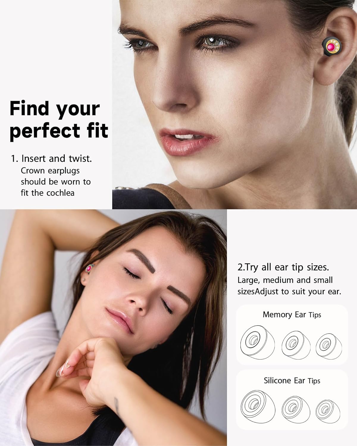 Experience – Tapones para los oídos, almohadillas de espuma viscoelástica súper suaves para protección auditiva, trabajo y sensibilidad al ruido y