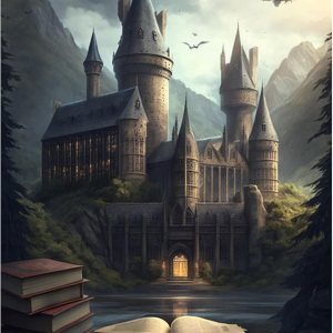 Lxmsja Libros mágicos de castillo 5D, pintura artística de diamantes para adultos, kits de pintura de diamantes, taladro completo redondo de Lxmsja Libros mágicos de castillo 5D, pintura artística de diamantes para adultos, kits de pintura de diamantes, taladro completo redondo de