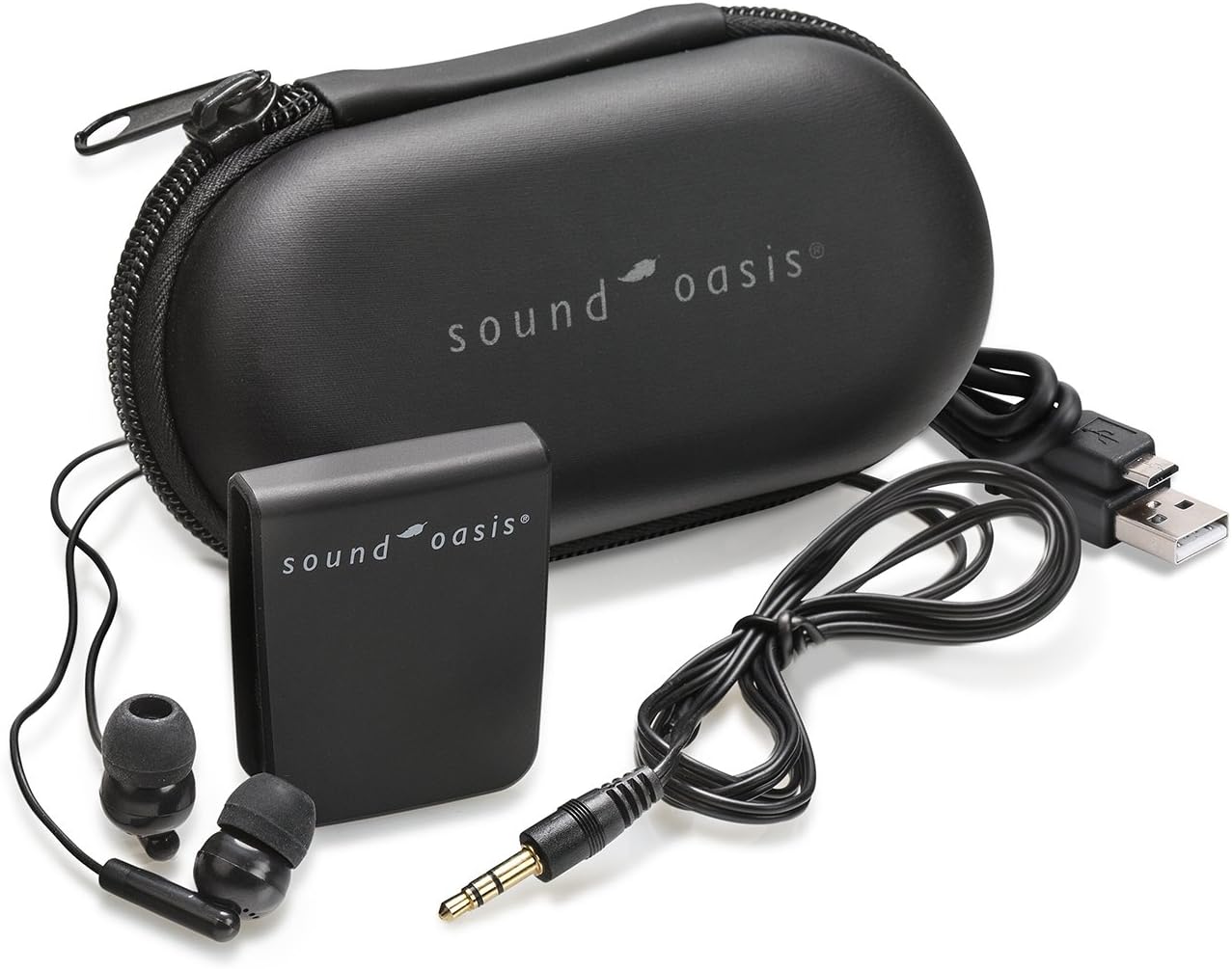 Sound Oasis La máquina de sonido más pequeña del mundo, máquina portátil de ruido blanco, 25 horas continua, relajante, ruido blanco sin bucle, 10