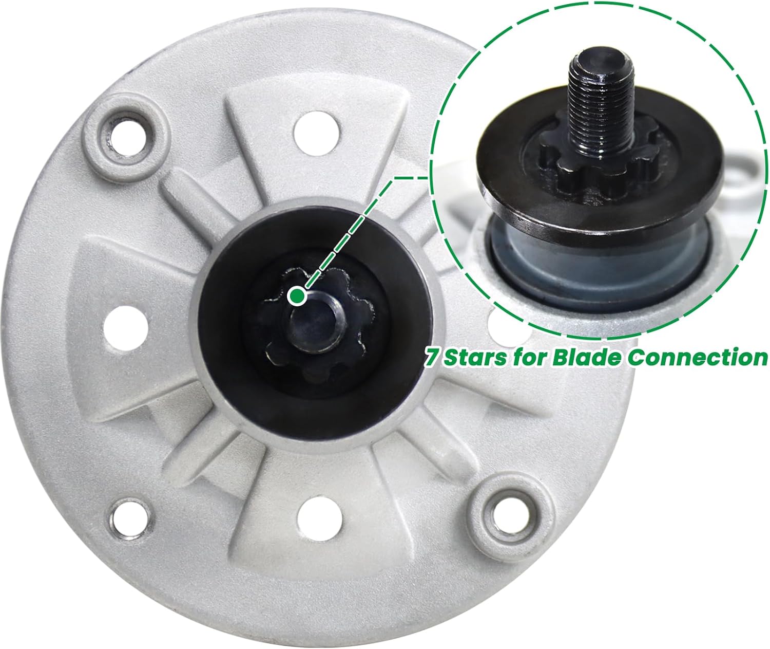 AM136733 – Conjunto de husillo para John Deere AM143469, AM143469 John Deere AM137097, John Deere Z225 husillo para John Deere X300 X300R X304 X310
