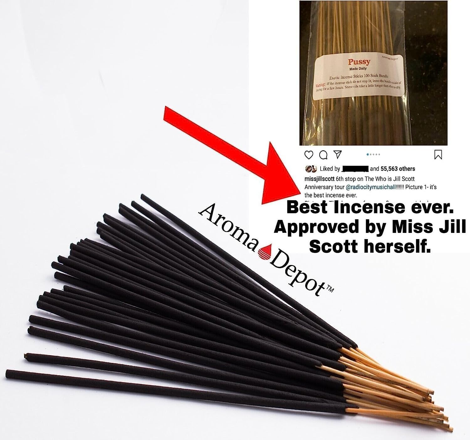Aroma Depot Varillas de incienso más exóticas tipo citronela. Aproximadamente 85 a 100 varillas por paquete, longitud – 10.5 pulgadas, cada barra