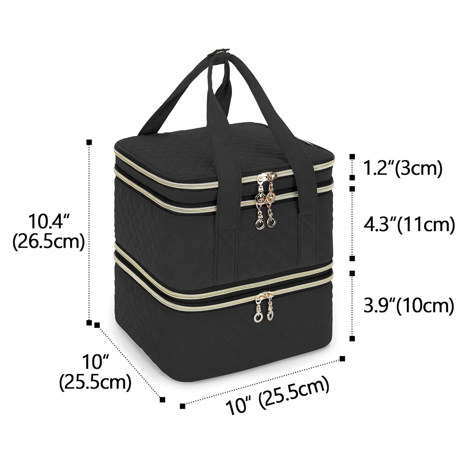 Yarwo Estuche organizador de esmalte de uñas con capacidad para 72 botellas (0.5 fl oz0.5 onzas líquidas), bolsa de almacenamiento de esmalte de