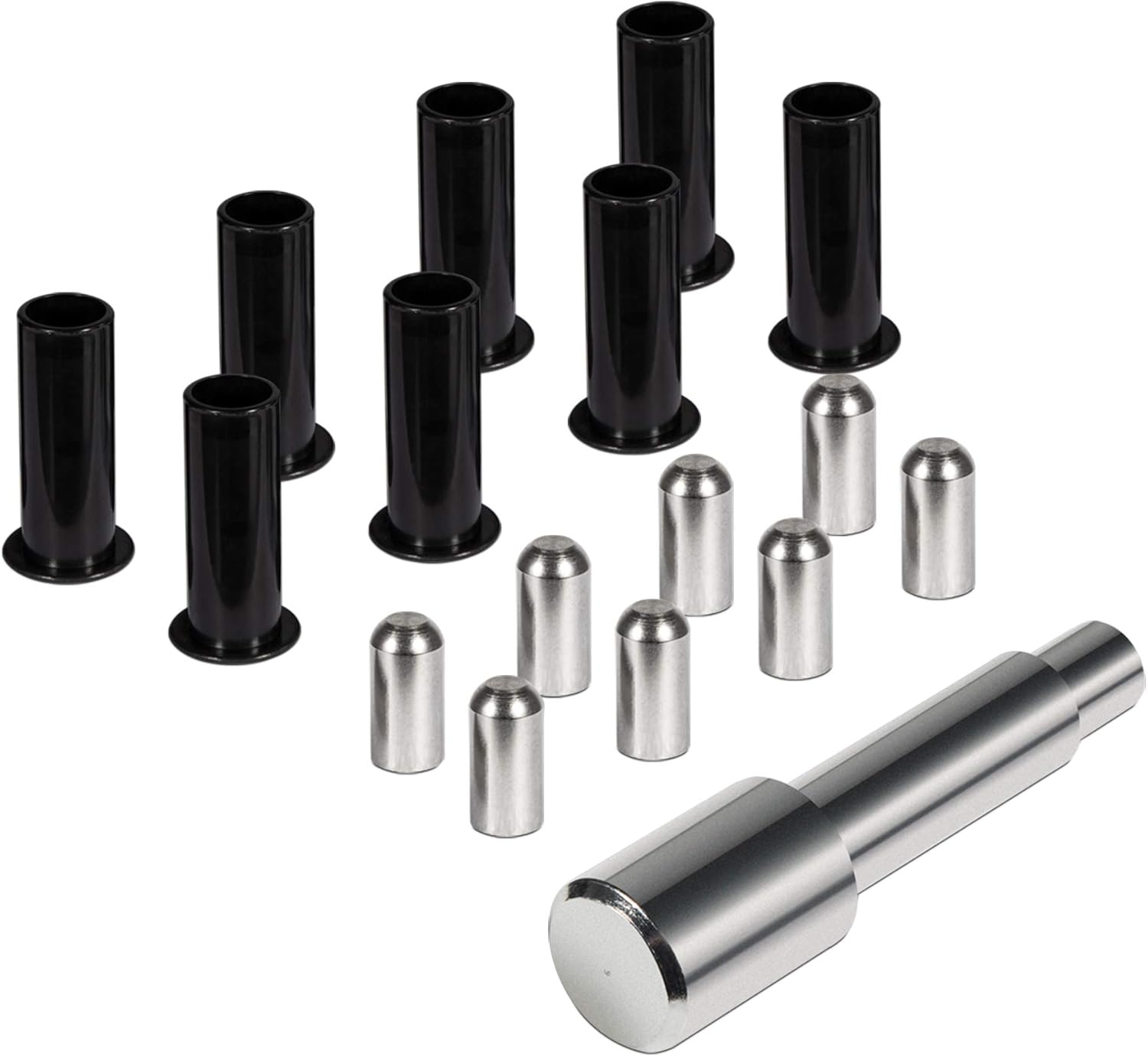 Guías de pasadores de puerta, forros de bisagra de puerta y herramienta de extracción de bujes de puerta compatible con Jeep Wrangler JK JKU JL JLU