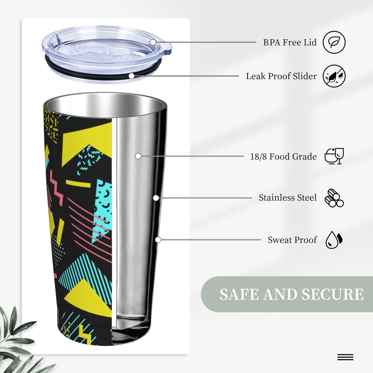 Vaso de acero inoxidable de 20 onzas con tapa de los años 80 y 90, taza de café de viaje aislada, regalos de cumpleaños y Navidad para mujeres y