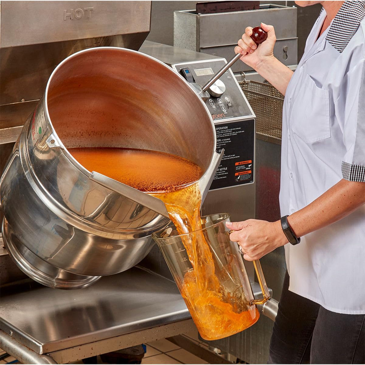 Cambro 400MCH150 taza medidora de alto calor ámbar de 4 cuartos