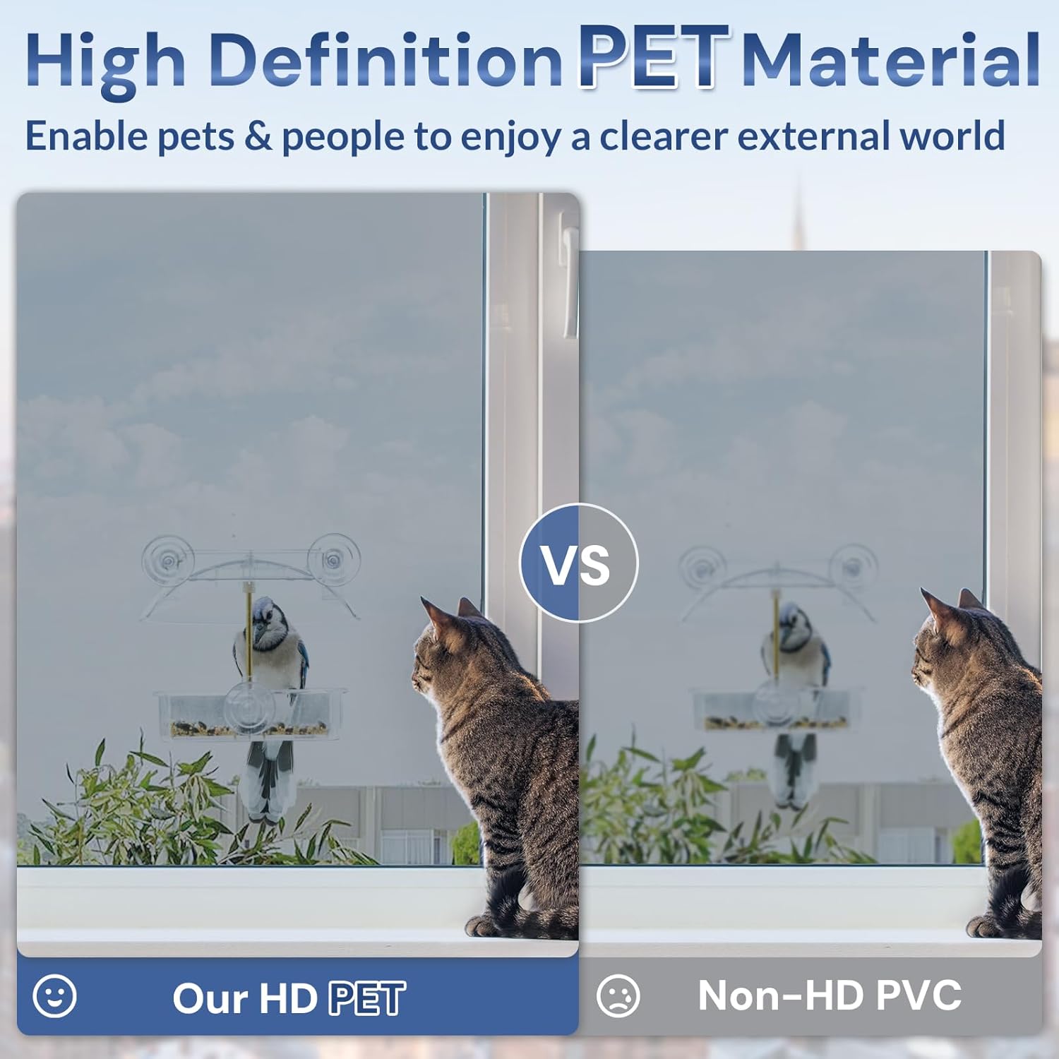 rabbitgoo Película unidireccional para ventana, espejo de privacidad durante el día, tinte de ventana para oficina en casa, control de calor,