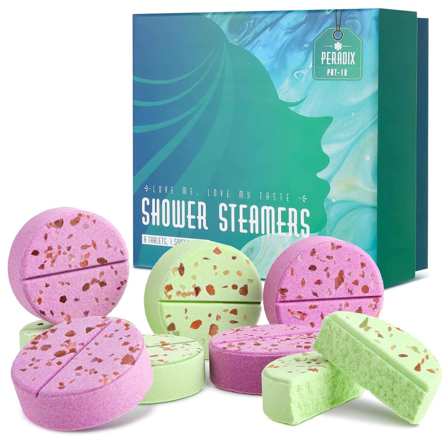 Peradix Vaporizadores de ducha para aromaterapia, 8 unidades, bombas de ducha con aceites esenciales, eucalipto lavanda para ducha, cuidado