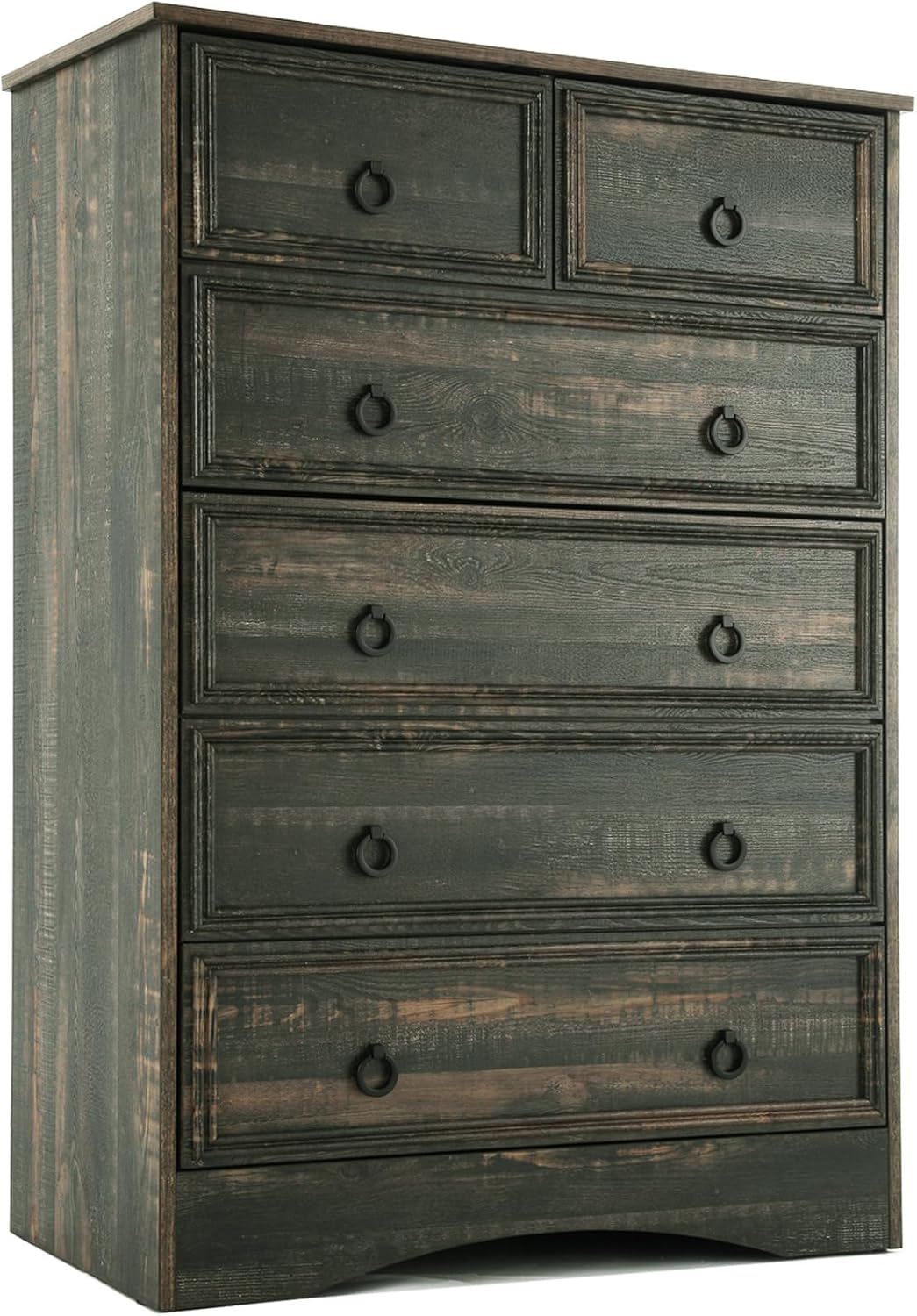 LGHM Cómoda moderna de 6 cajones, cómoda para dormitorio, cómoda alta, organizadores de armario y ropa de almacenamiento, mango fácil de tirar,