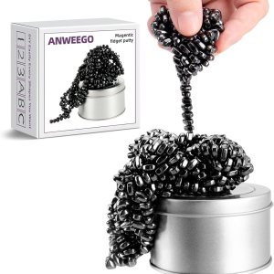 ANWEEGO Masilla magnética Fidget Toys Adultos Más de 550 piedras de ferrita, bolas magnéticas Juguetes de escritorio para oficina, juguetes para ANWEEGO Masilla magnética Fidget Toys Adultos Más de 550 piedras de ferrita, bolas magnéticas Juguetes de escritorio para oficina, juguetes para
