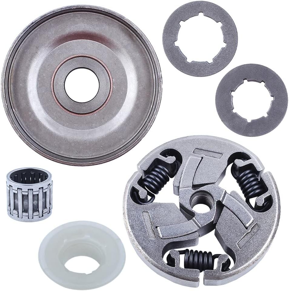 Fricgore Spare Parts for .325″ 7T Clutch Drum Rim Sprocket Cover for Husquarna EPA Chainsaw 357 357XP 359 Moto Sierra Gasolina