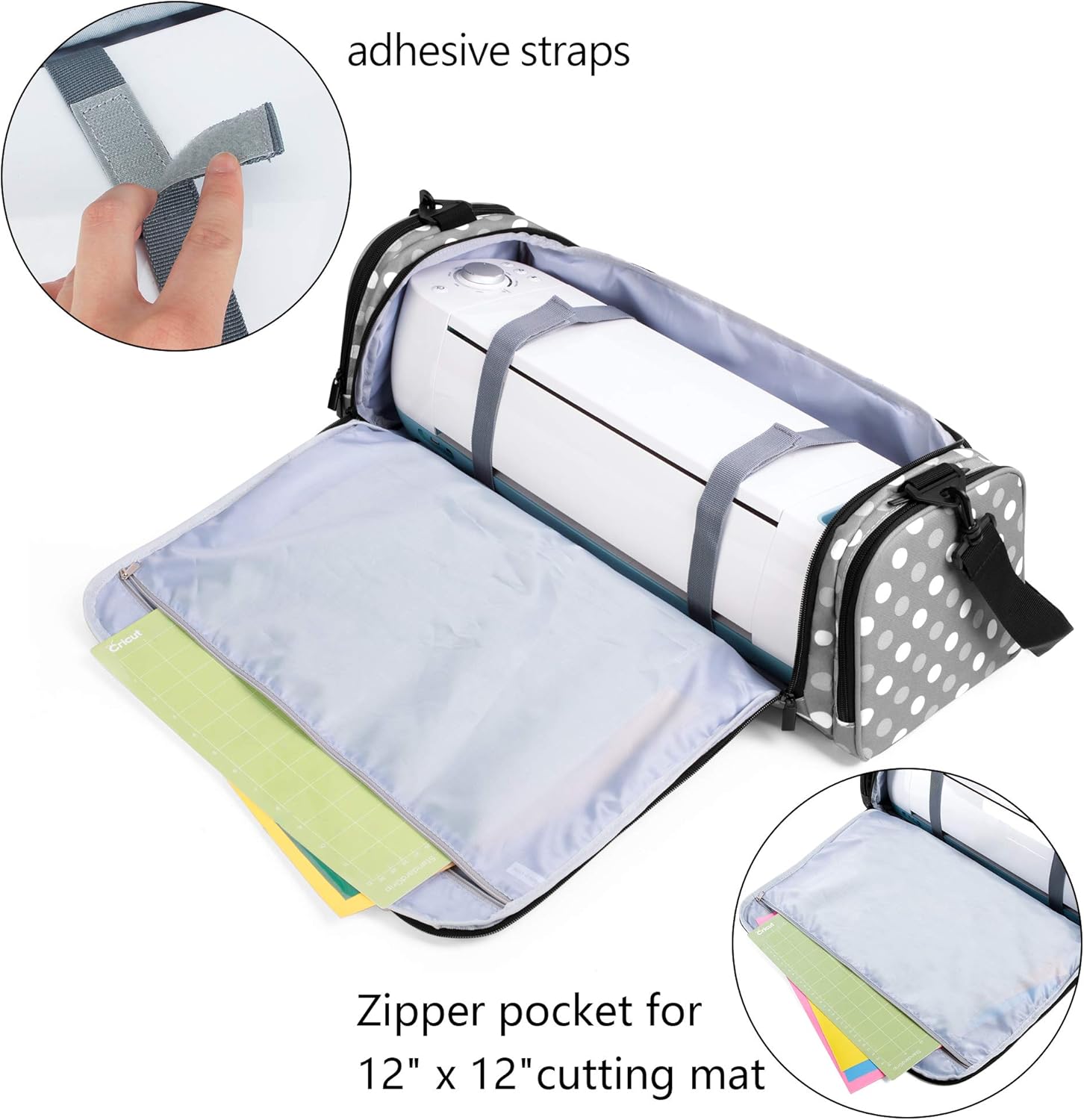 Luxja  Bolsa plegable compatible con Cricut Explore Air (Air2) y Maker