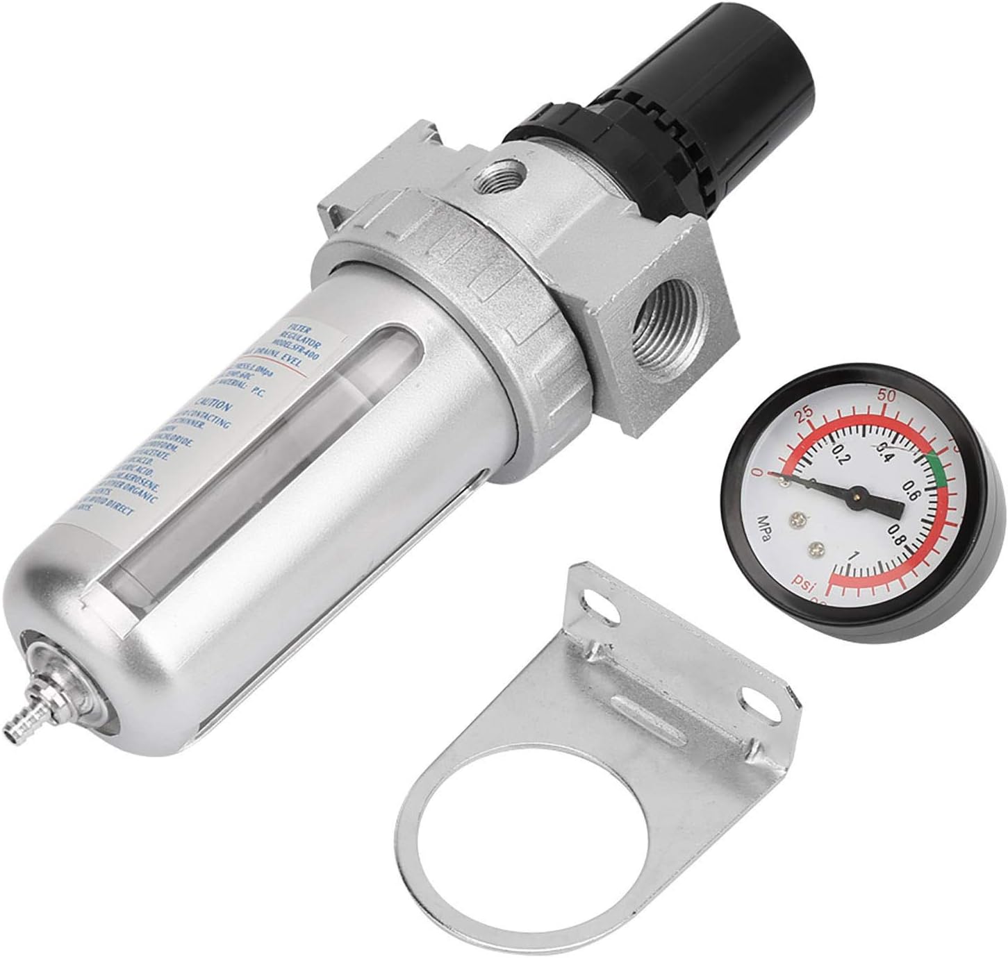 Regulador de filtro de aire, regulador de filtro de aire comprimido en miniatura BSP de 12 pulgada, compresor de aire, regulador de filtro de trampa