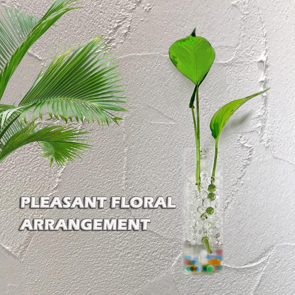 Macetas de pared para plantas de interior, macetas de terrario colgantes de pared, macetas de pared de vidrio para arreglos florales, soporte para
