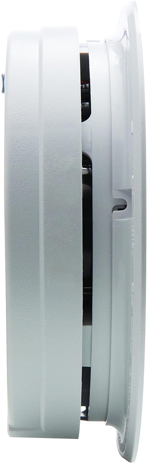 Kidde Detector de humo y monóxido de carbono cableado, respaldo de batería AA, detector de humo interconectable y cableado con batería de reserva de