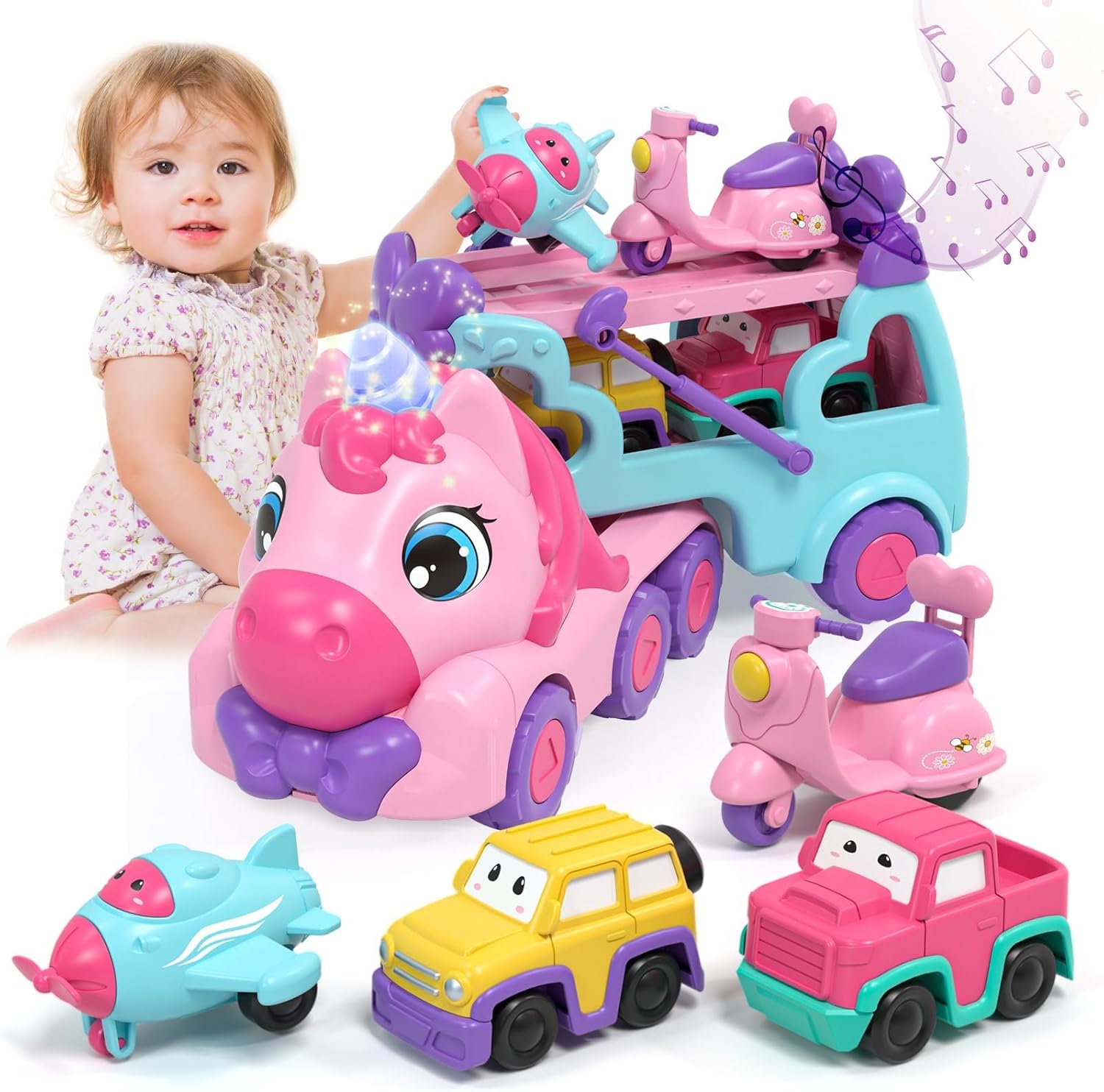 Lehoo Castle Juguetes para niñas pequeñas, juguetes para niñas de 2 años con luces y música, juguetes para niños pequeños de 2 a 3, juguetes de