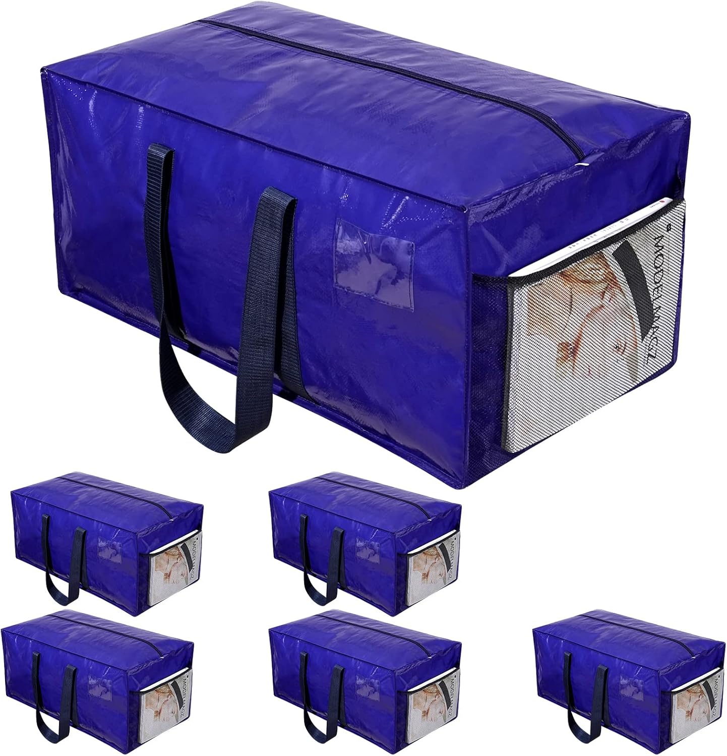 OVETLIM Bolsas de mudanza resistentes extra grandes, bolsas de almacenamiento para ahorrar espacio, cajas de mudanza para alternativas, bolsas de