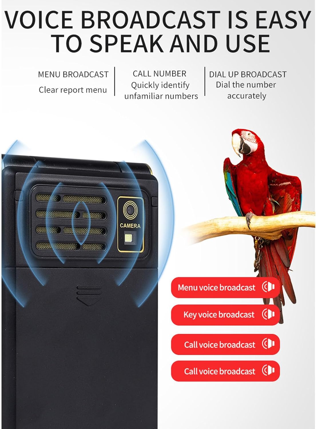 M31 2G GSM desbloqueado Senior Flip Phone, teléfono celular de botón grande con botón SOS, teléfono básico de doble SIM para ancianos, con pantalla