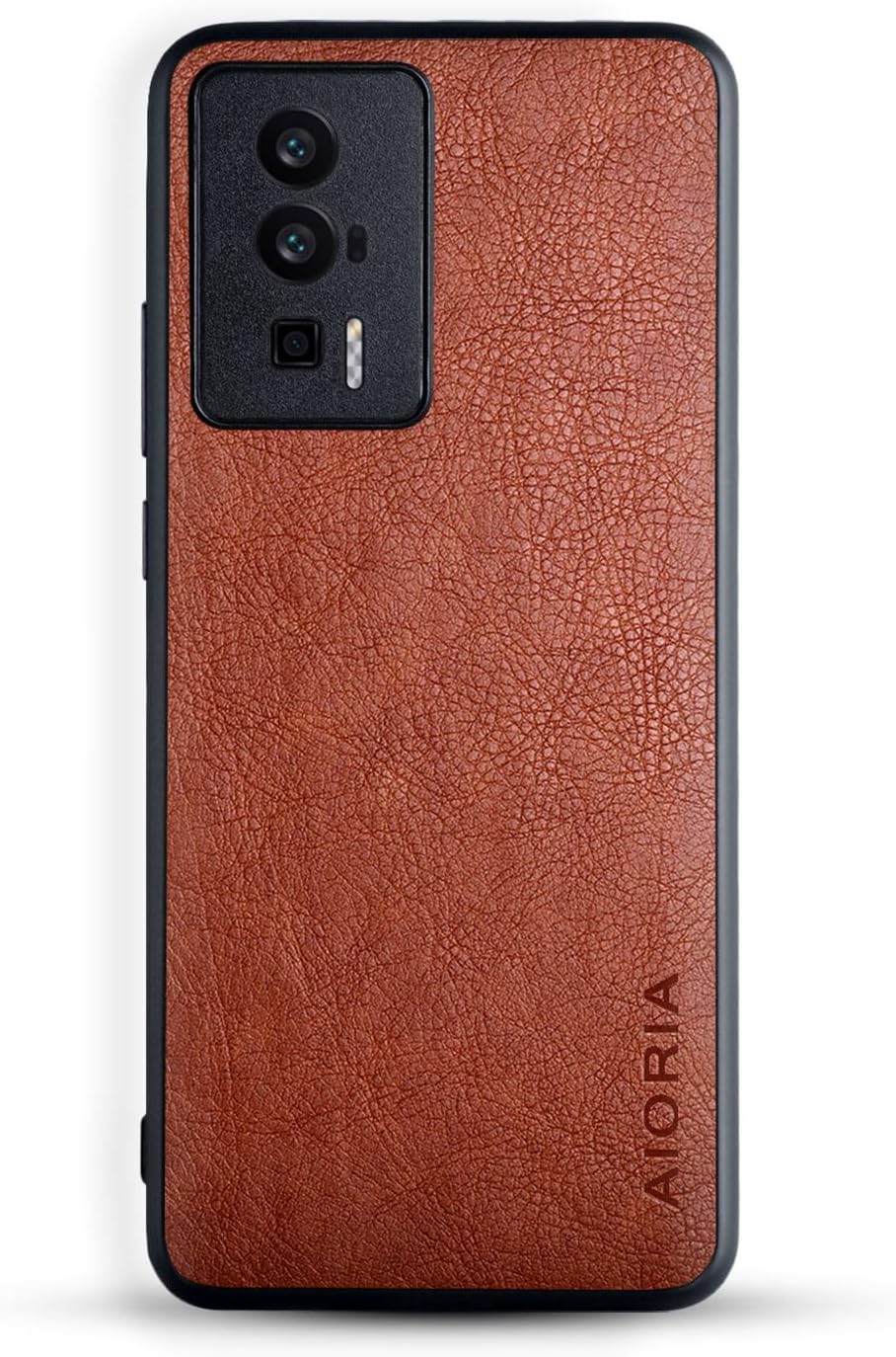 AIORIA Funda para Xiaomi Poco F5 Pro, 6.67 “Pantalla Premium PU Cuero Teléfono Cubierta Retro Business Design Funda protectora completa para Xiaomi