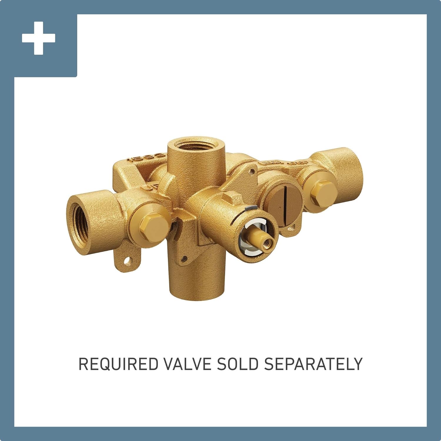 Moen Align T3291 – Manija de palanca de grifo de ducha moderna con control de volumen Moentrol cromado, requiere válvula, T3291