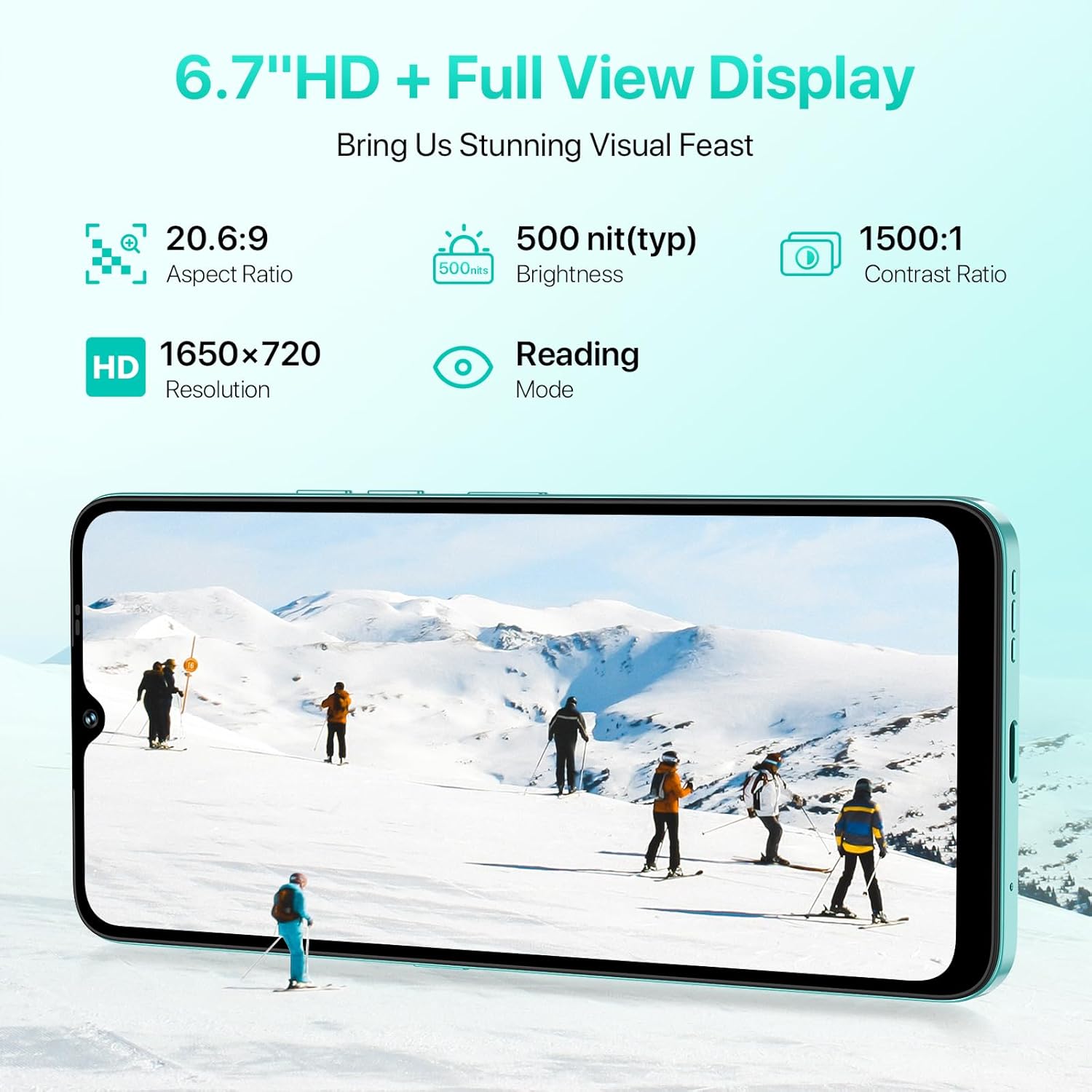 UMIDIGI A15C (8+8GB RAM+128GB ROM) Android 13 NFC teléfono celular desbloqueado, cámara AI ultra clara de 48 MP, teléfono inteligente de batería de