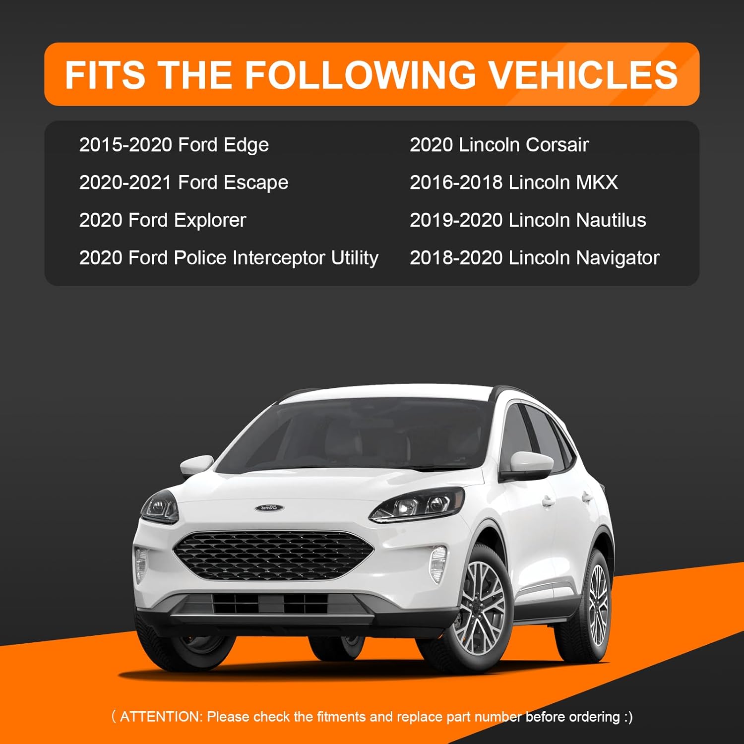 Actuador de bloqueo de puerta elevadora para Ford Edge Escape Expedition Explorer Police Interceptor 2015-2021, Lincoln MKX Corsair Navigator