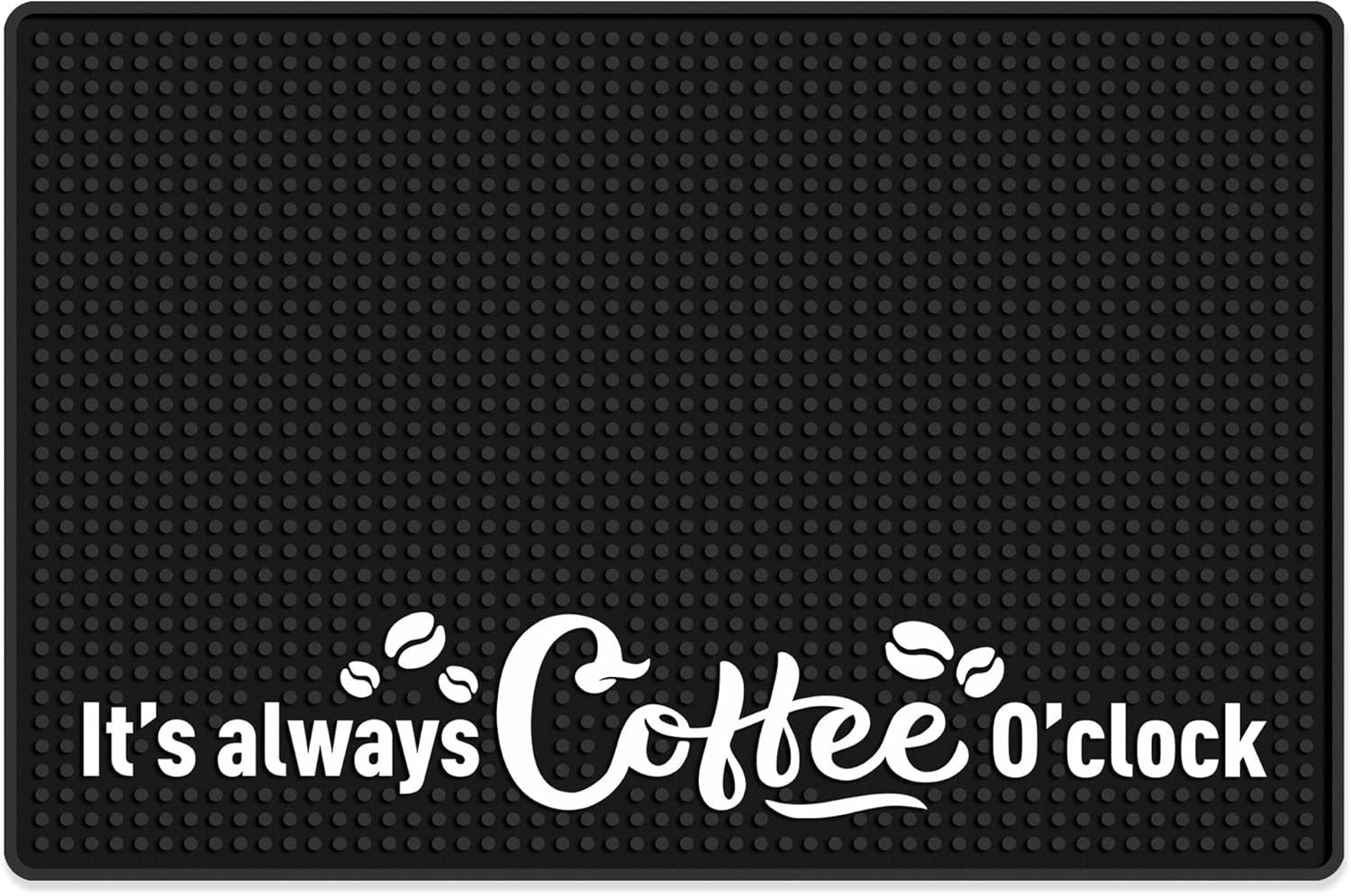 Tapete prémium para barra de café (18 x 12 pulgadas), tapete absorbente y silicona antideslizante, perfecto para cafeteras, máquinas de café expreso