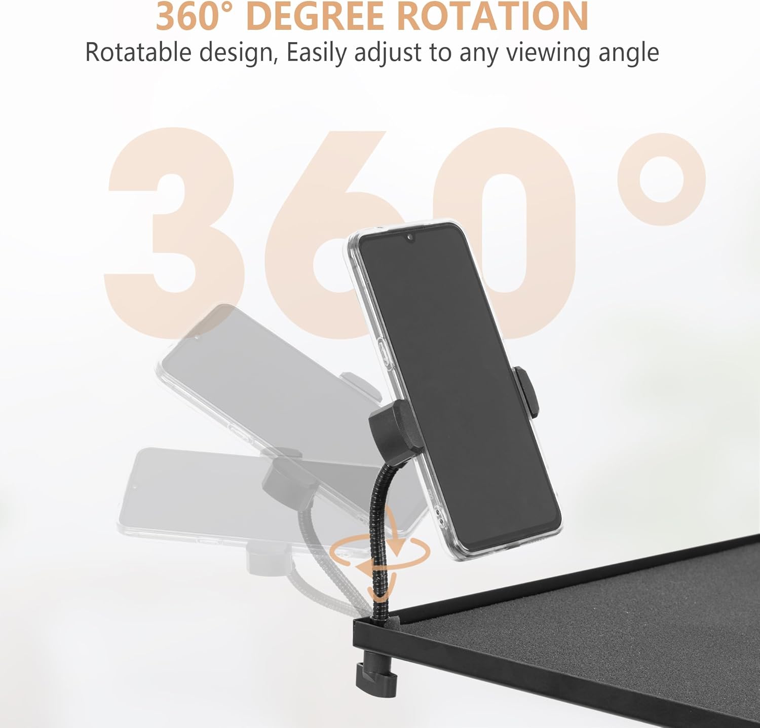 OPKING Trípode ajustable para proyector alto, soporte de trípode para laptop de 22 a 62 pulgadas con pestillo de seguridad y soporte para teléfono