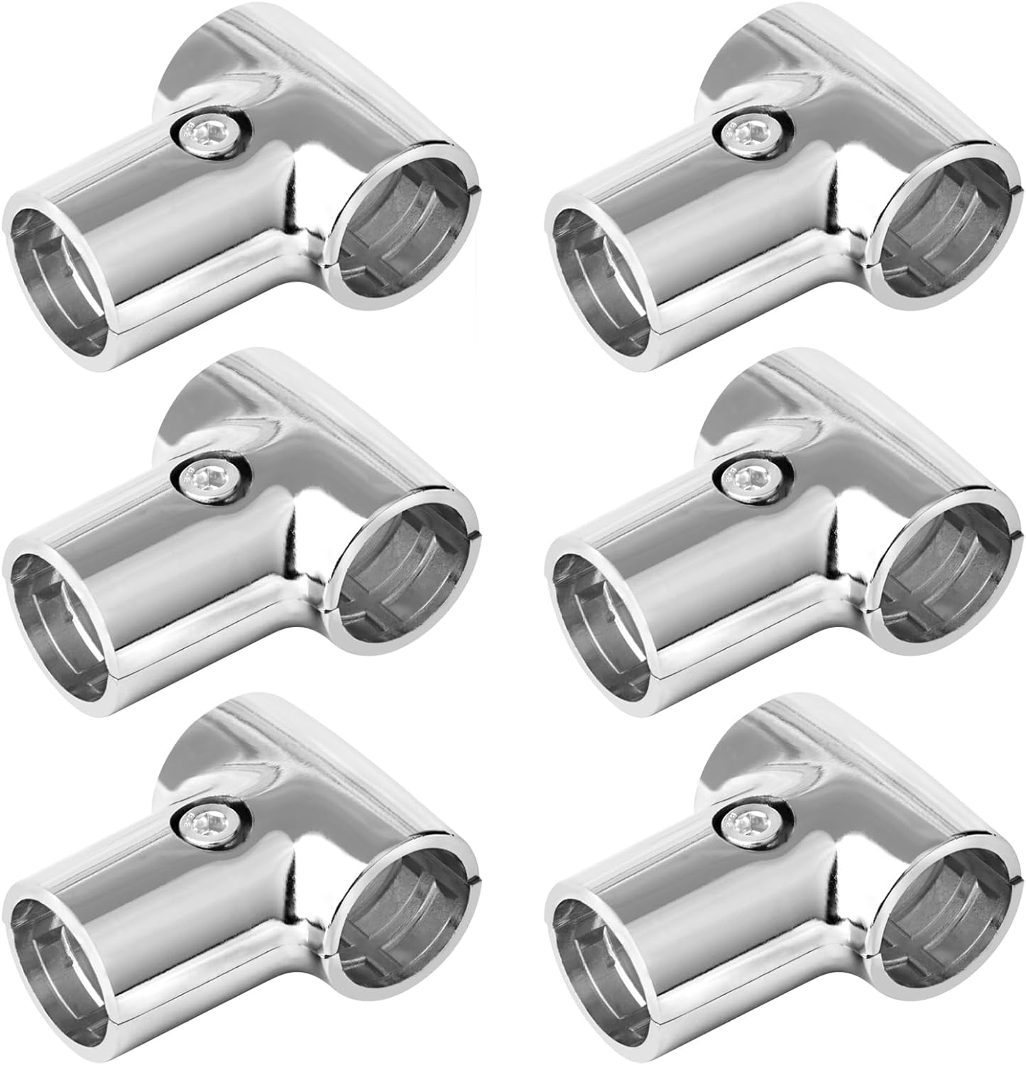 eoere 6 juegos de 1-14 pulgadas x 1-14 pulgadas de diámetro exterior para tubería en T reductora, conector de abrazadera de tubería en T, abrazadera