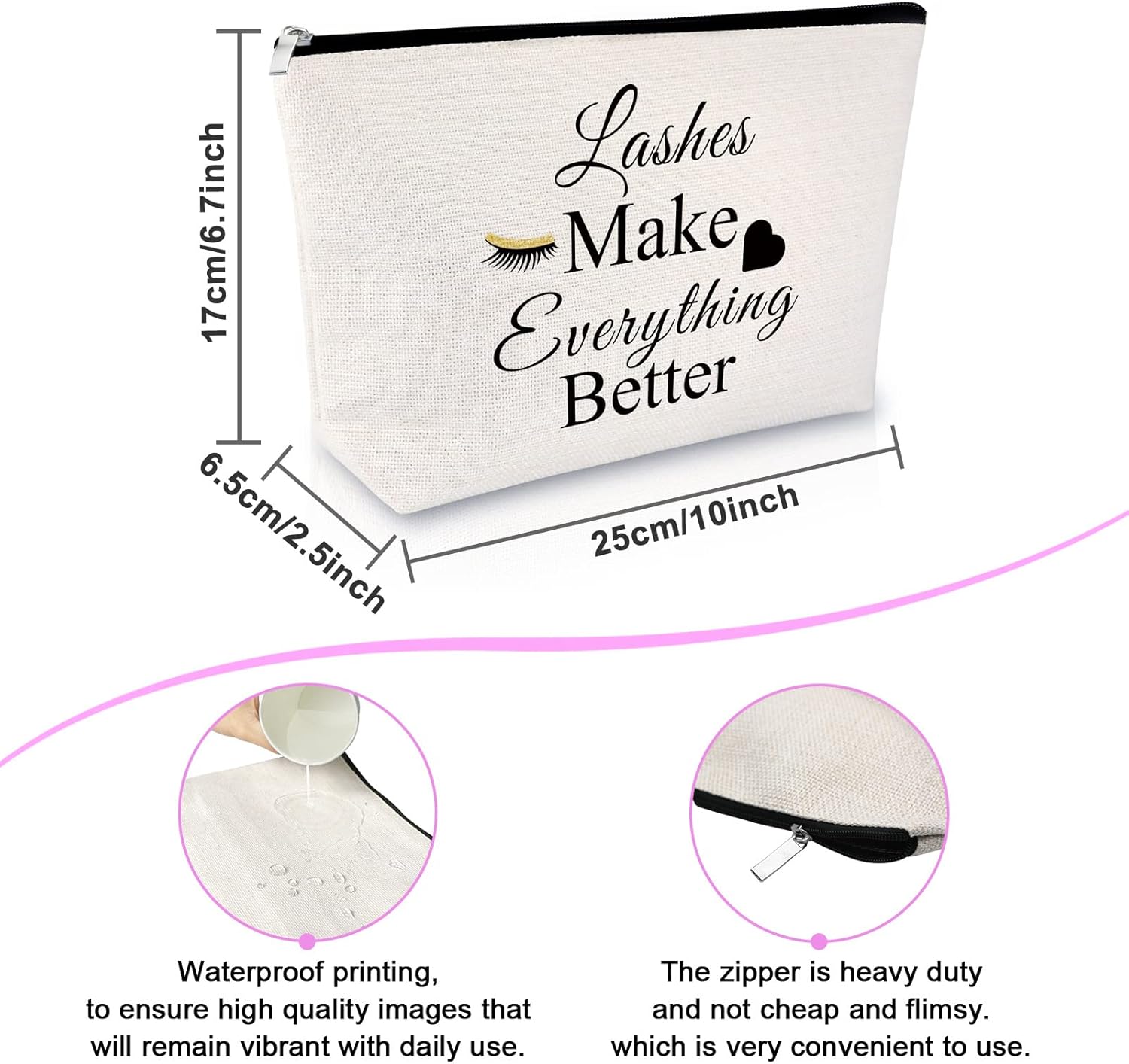 Bolsa de maquillaje para niñas, regalo para mujeres, cosmetóloga, regalo de graduación, regalo de artista de uñas, regalo de agradecimiento para