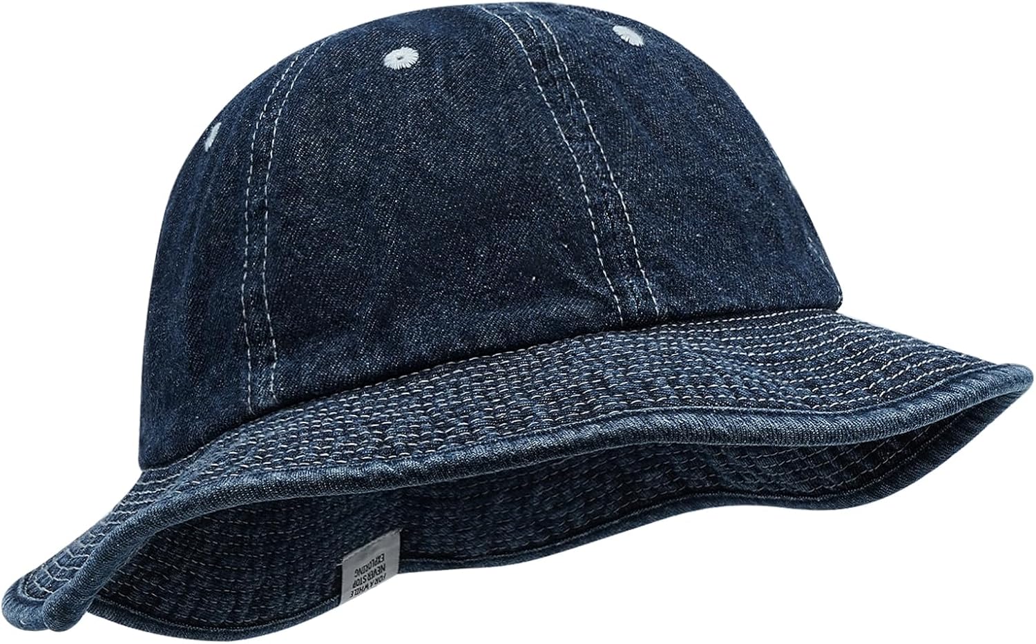 Clakllie Sombreros de pescador de mezclilla lavados, plegable, para exteriores, para viajes, retro, suave, safari, boonie, pesca, caza, gorras