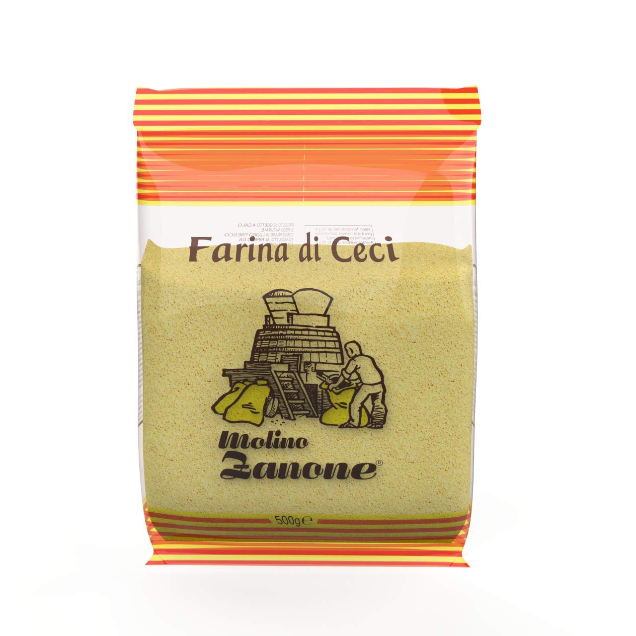 Harina de Garbanzo – Harina de Garbanzo Sin Gluten, 17.06 onzas – Molino Zanone Farina Di Ceci 17.64 oz