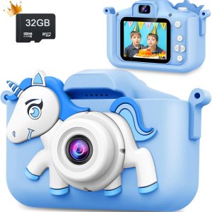 Cámara mejorada para niños, regalo para niñas y niños de 3 a 12 años, cámara de video selfie HD 1080P para niños pequeños, adorables regalos Cámara mejorada para niños, regalo para niñas y niños de 3 a 12 años, cámara de video selfie HD 1080P para niños pequeños, adorables regalos