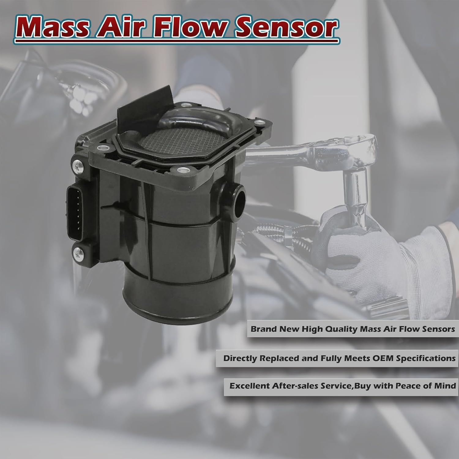 Medidor de sensores de flujo de aire masivo MAF 2.4L 3.0L compatible con Chrysler 2001-2005 Sebring – para Dodge 2001-2005 Stratus – 2000-2005