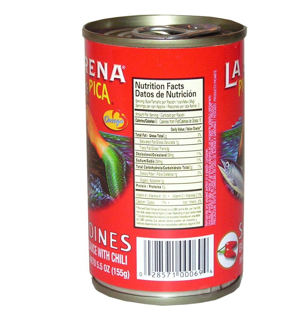 La Sirena Pica Pica Sardina 5.5 oz – Sardina (Paquete de 5)
