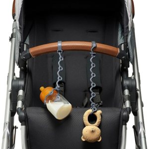 Fun Strap – Correa de seguridad de juguete, silicona elástica de grado alimenticio, no más juguetes, botella y chupete caída del piso del cochecito, Fun Strap – Correa de seguridad de juguete, silicona elástica de grado alimenticio, no más juguetes, botella y chupete caída del piso del cochecito,