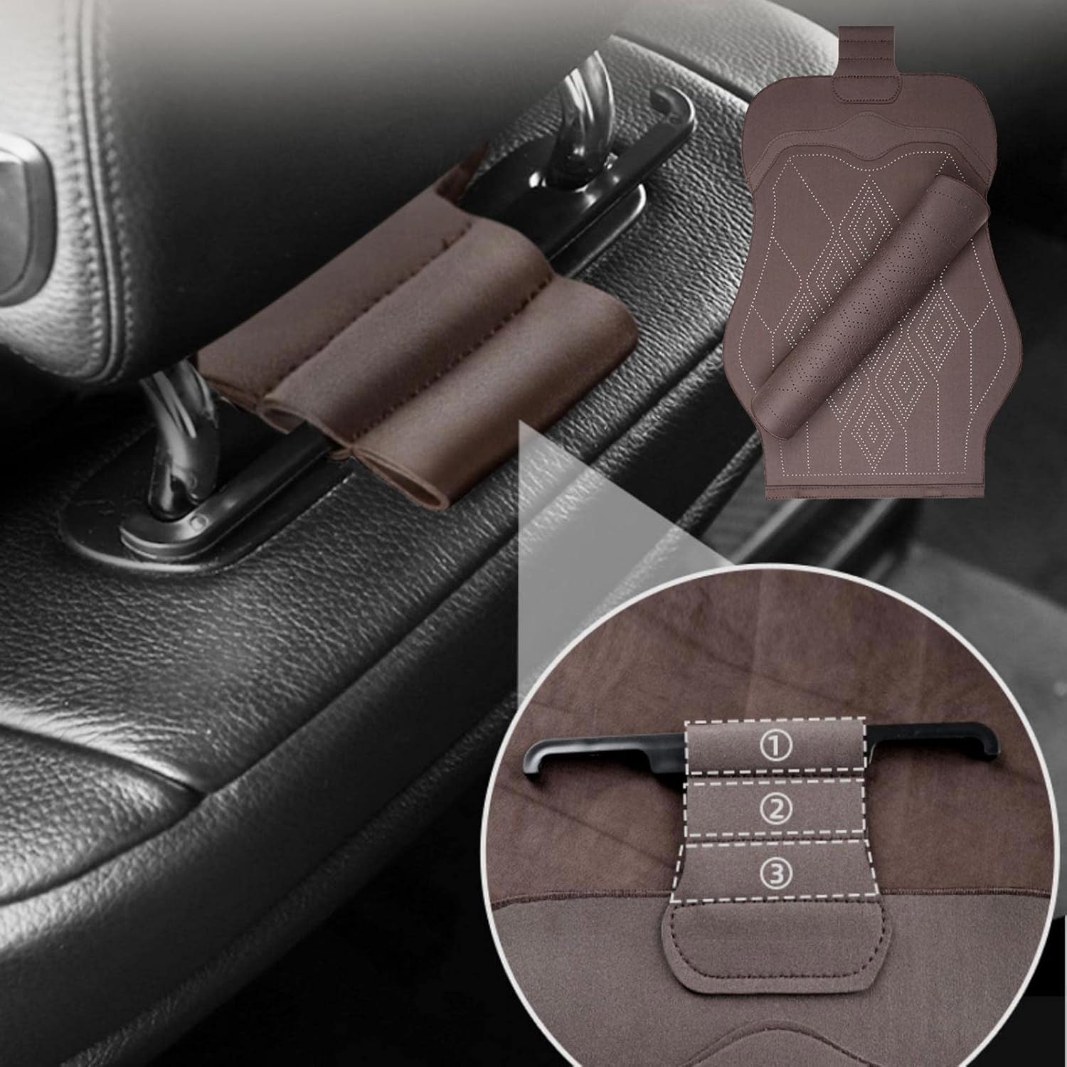 Cojín de asiento de automóvil compatible con Mazda Mazda2, Mazda3, Mazda5, Mazda6, Mazda8, Tribute, 2 asientos, cojín de gamuza para vehículo, funda
