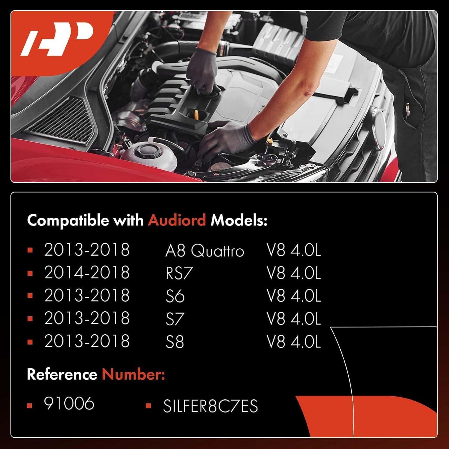 A-Premium Iridium Platinum Bujías compatibles con Audi A8 Quattro 2013-2018, RS7 2014-2018, S6 2013-2018, S7 2013-2018, S8 2013-2018, 4.0L, paquete