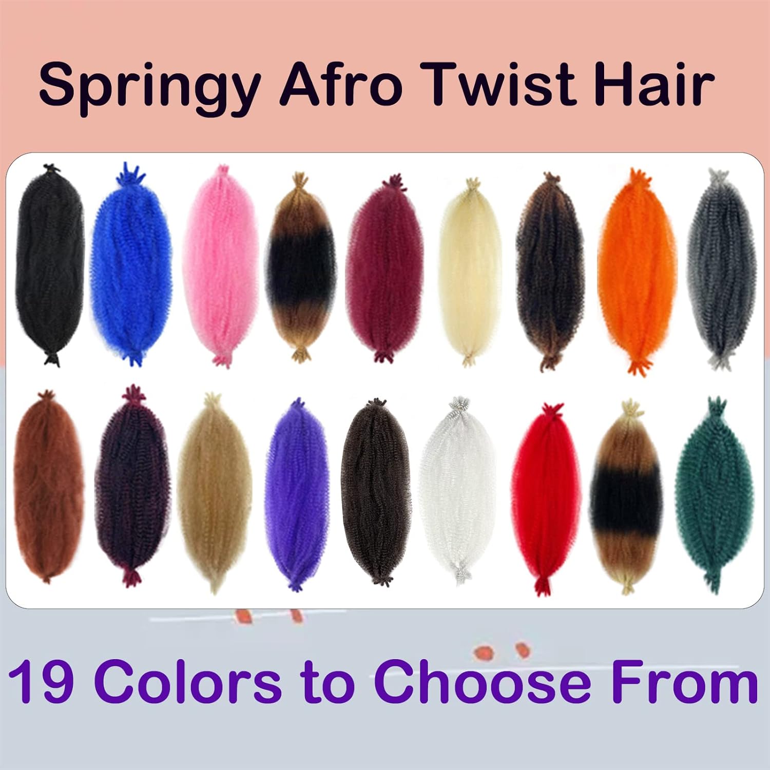Cabello trenzado Marley Twist de 24 pulgadas, 8 paquetes de cabello afro trenzado elástico preseparado para rizos suaves de mariposa, extensiones de