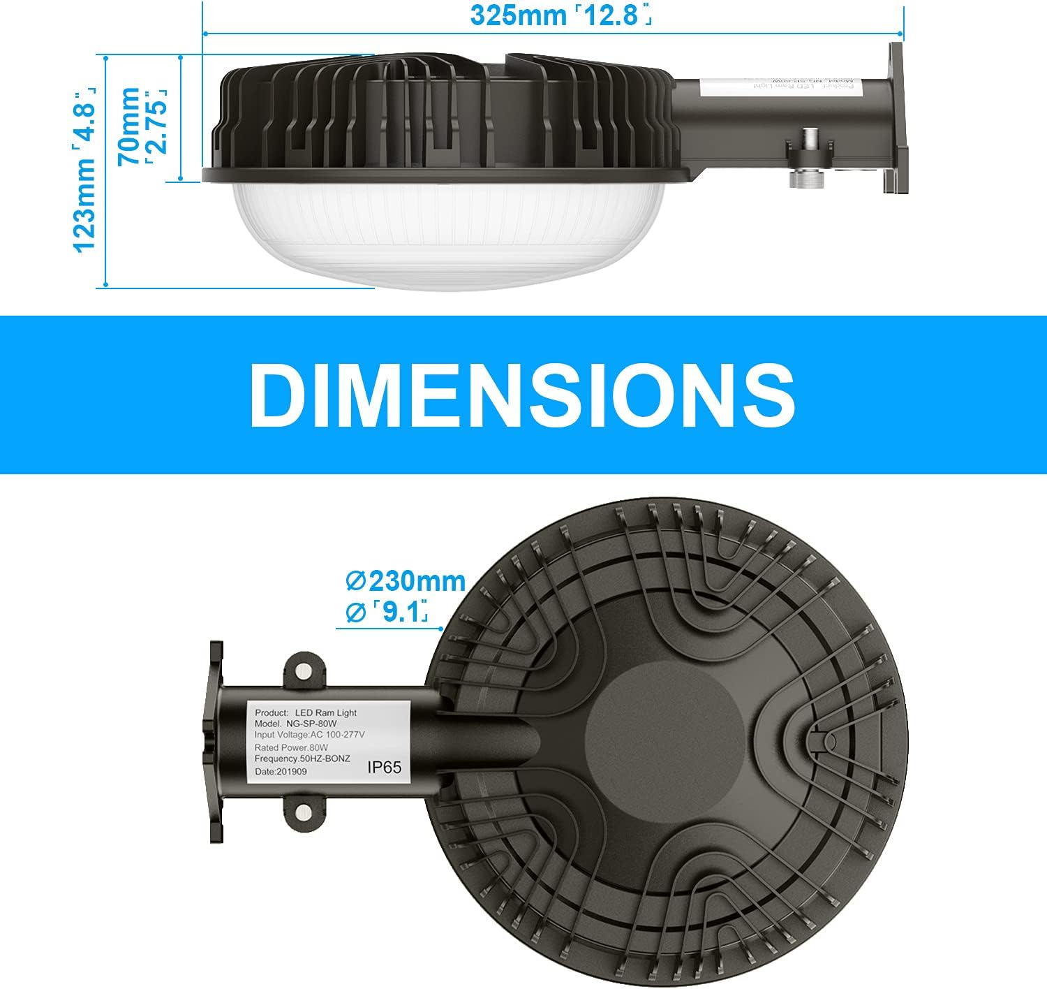 KUKUPPO Luz LED de granero con certificación ETL, 120 W, luz de atardecer a amanecer, 5000 K, luz diurna, 14400 lm, IP65, impermeable, luces de