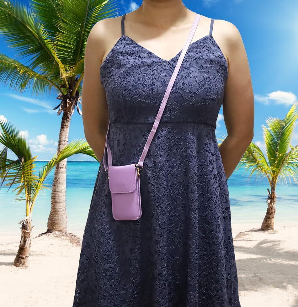 Bolsa de transporte con ventana transparente y bolsillo para bomba de insulina mínima Medtronic 630G 640G 670G770G780G (todos los modelos), Púrpura