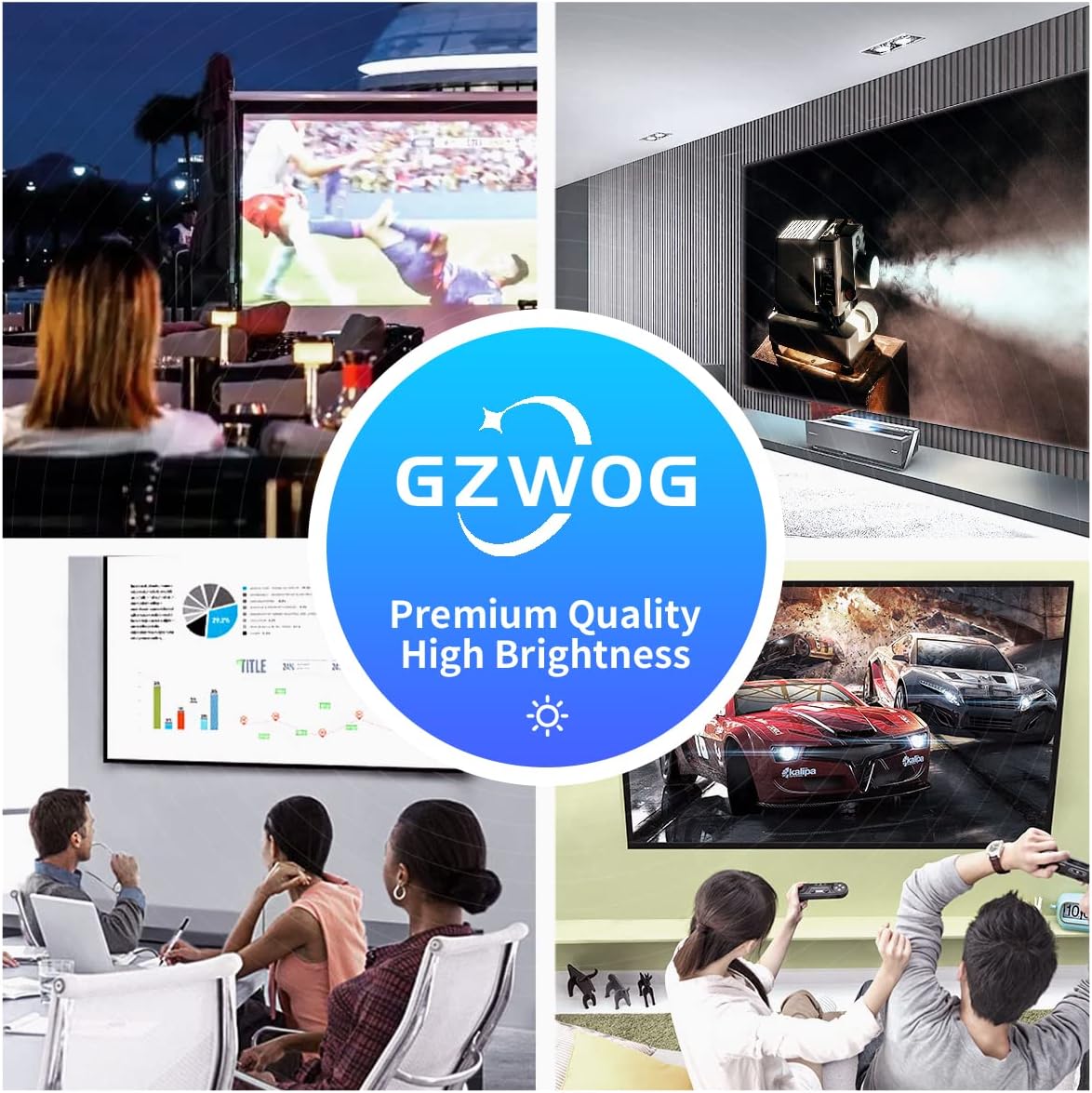 GZWOG LMP-H280 – Bombilla de repuesto para proyector Sony VPL-VW520ES VPL-VW665ES VPL-VW365ES VPL-VW550ES VPL-VW675ES con carcasa